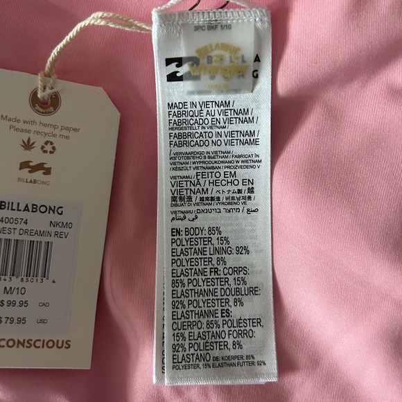 NEW! Reversible Billabong Floral Bikini (Out West Dreamin) - Picture 6 of 7